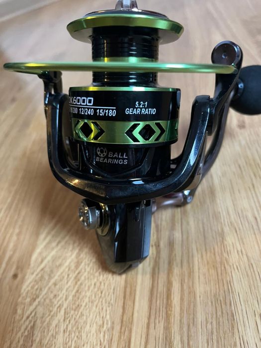 Kolowrotek wedkarski nowy wędkarstwo Deukio 6000 metalowa szpula