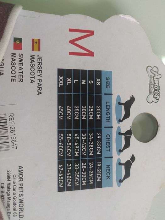 Casaco para cão ou gato