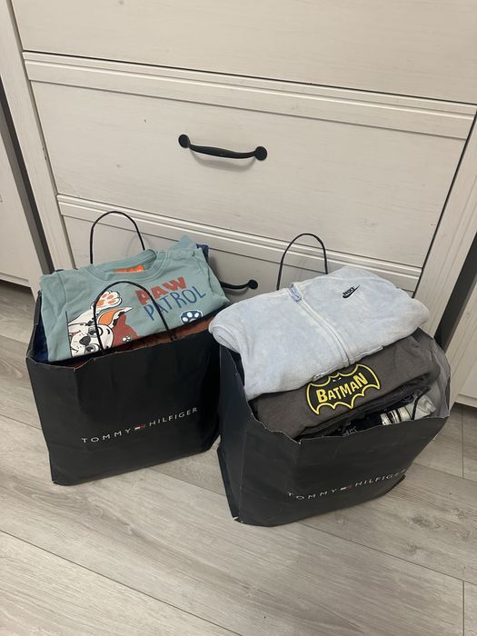 Paka paczka dwie torby ubranek dla chlopca 86 92 cm 12-24 msc