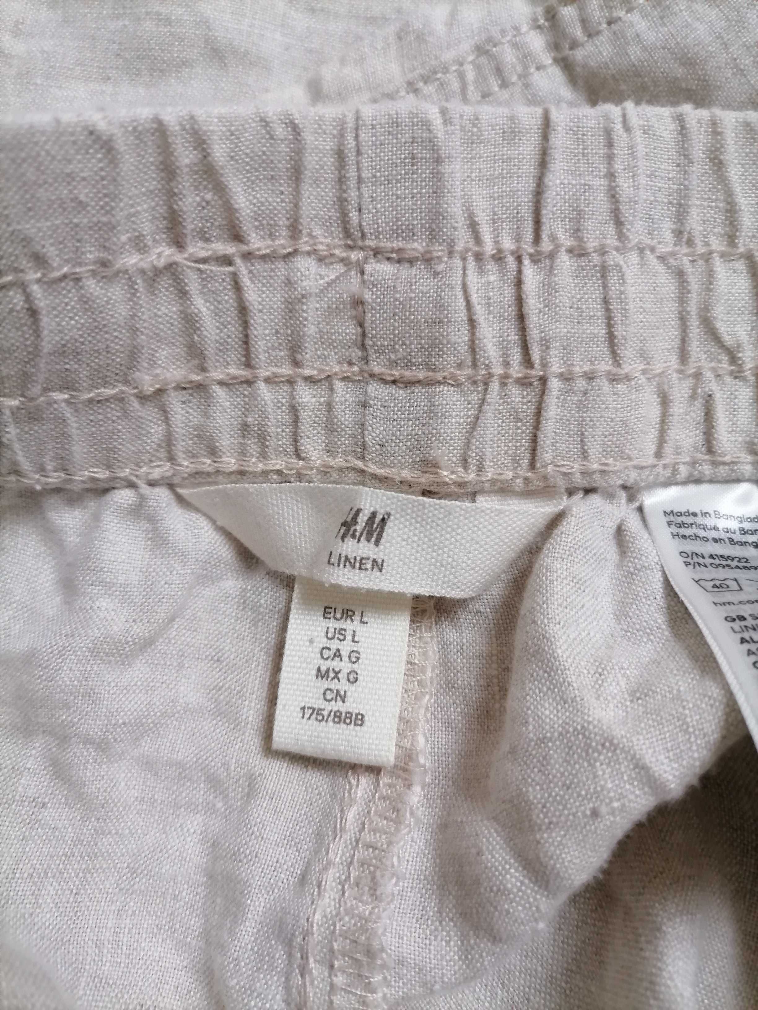 Льняные женские  штаны фирмы H&M