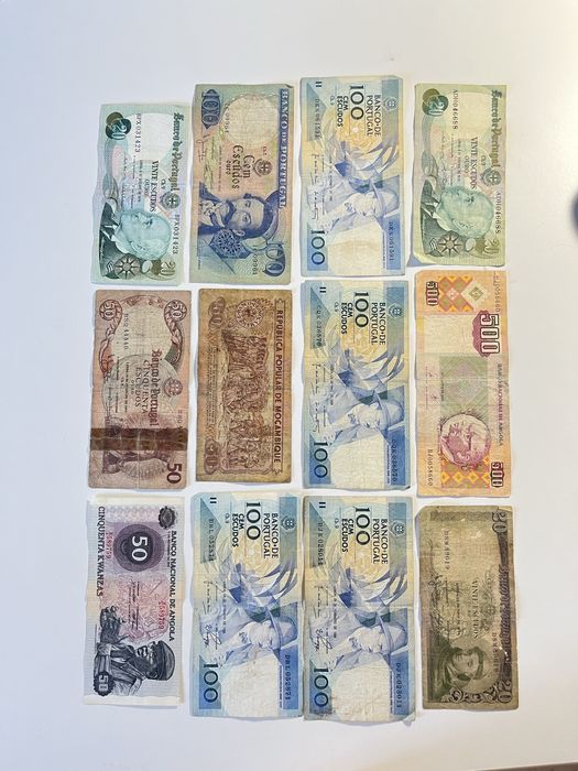 Notas Portugal e ex colonias