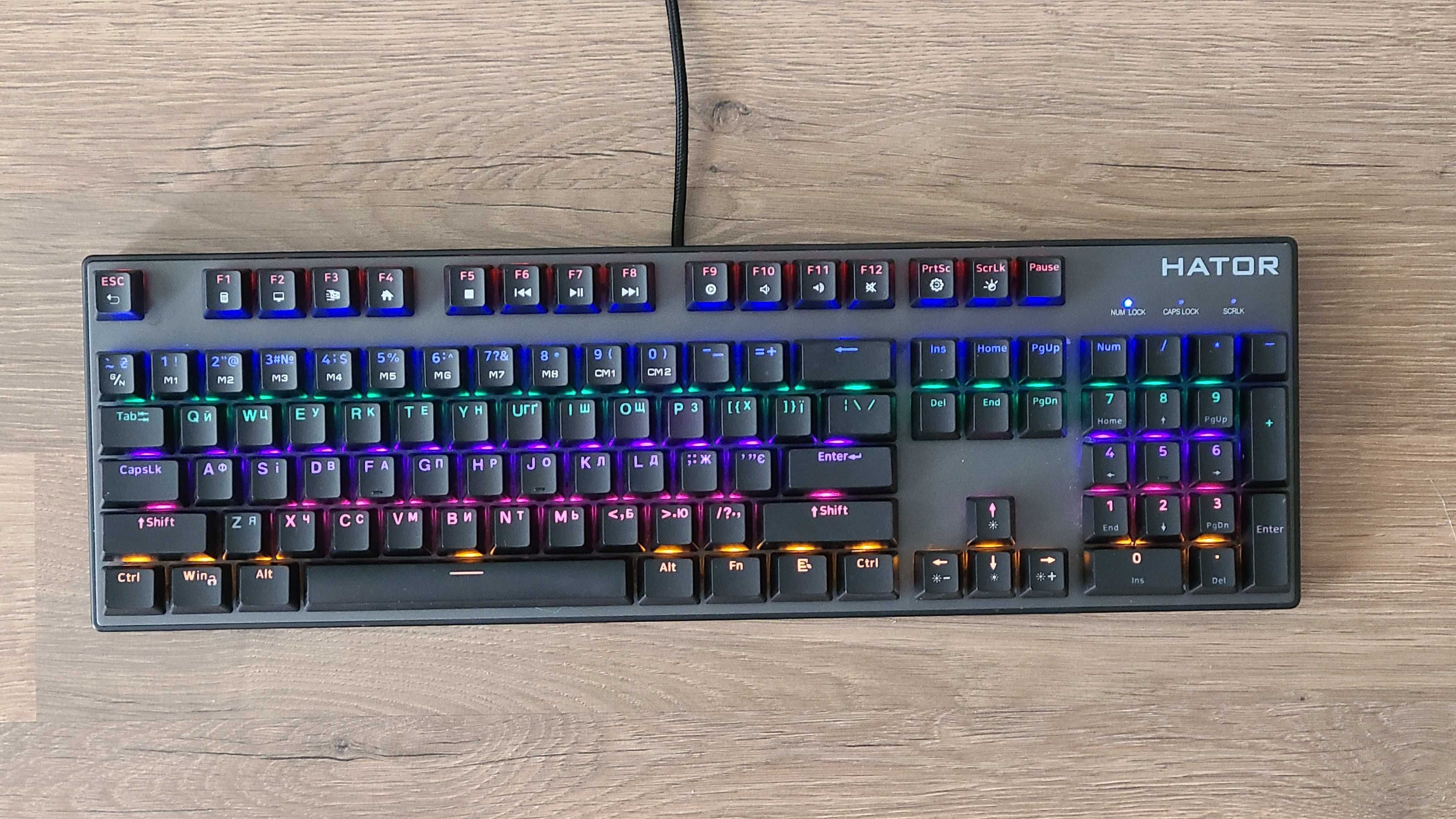 Механічна клавіатура Hator Starfall Rainbow Origin Red