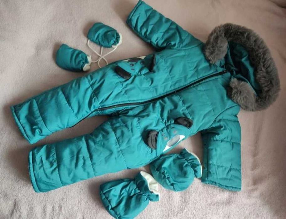 Комбінезон на овчині для немовлят унісекс 12-18міс