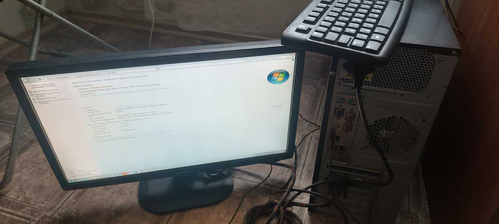 Компьютер Intel i3 3.3hgz озу 8gb hdd 500gb + монитор 22"