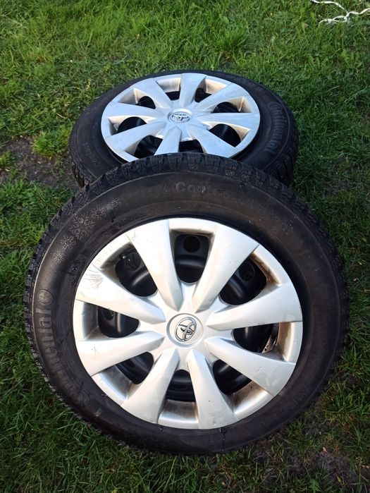 Диски комплект R15 5*114,3 з резиною Continental та ковпаками