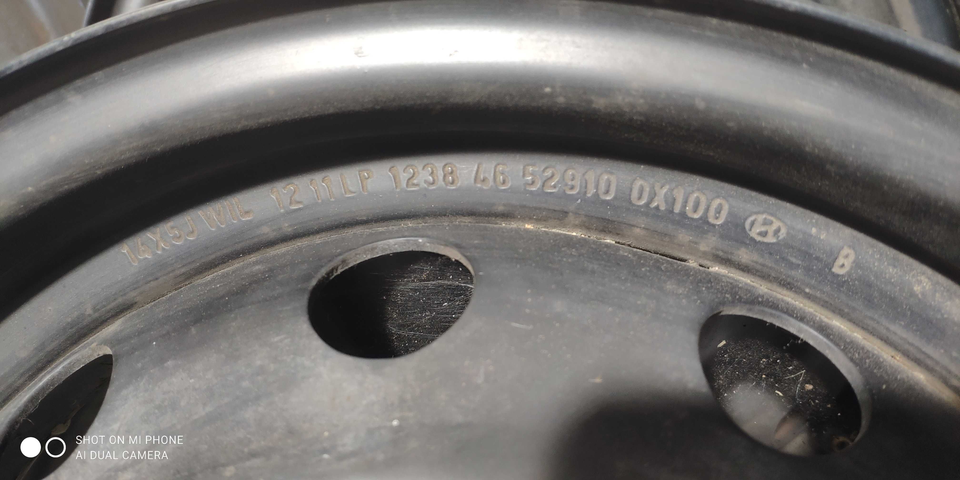 Felgi 4x100 HYUNDAI 14x5jH2 stalowe 5Jx14H2 komplet 4szt getz itp