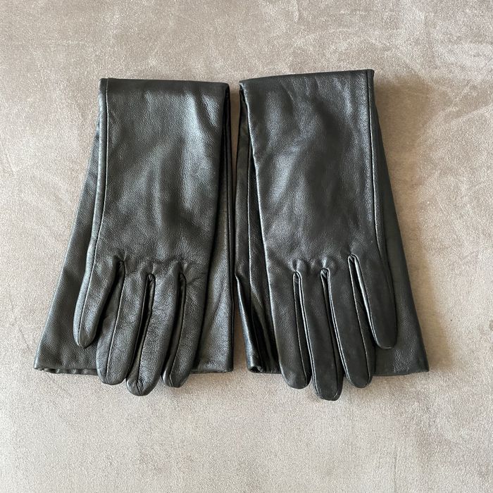 Перчатки натуральная кожа высокие