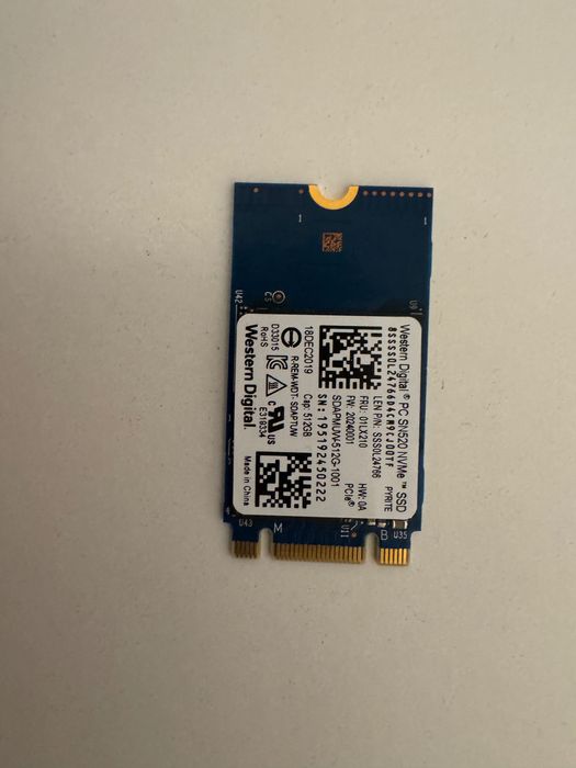 Discos SSD 512 Go NVME M2 Western digital SN520