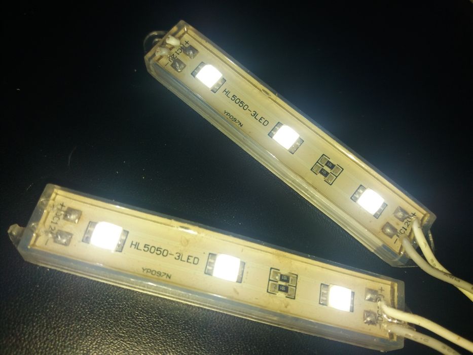 Новий герметичний світлодіодний модуль HL5050-3LED, 12V, IP65.