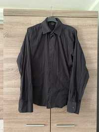 Koszula czarna Zara Man super slim fit L elegancka bawełniana