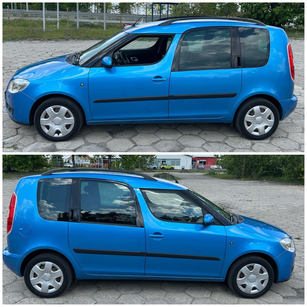 Roomster 1.2 MPI na łancuchu Grzane fotele Tempomat Czujniki Hak Skoda