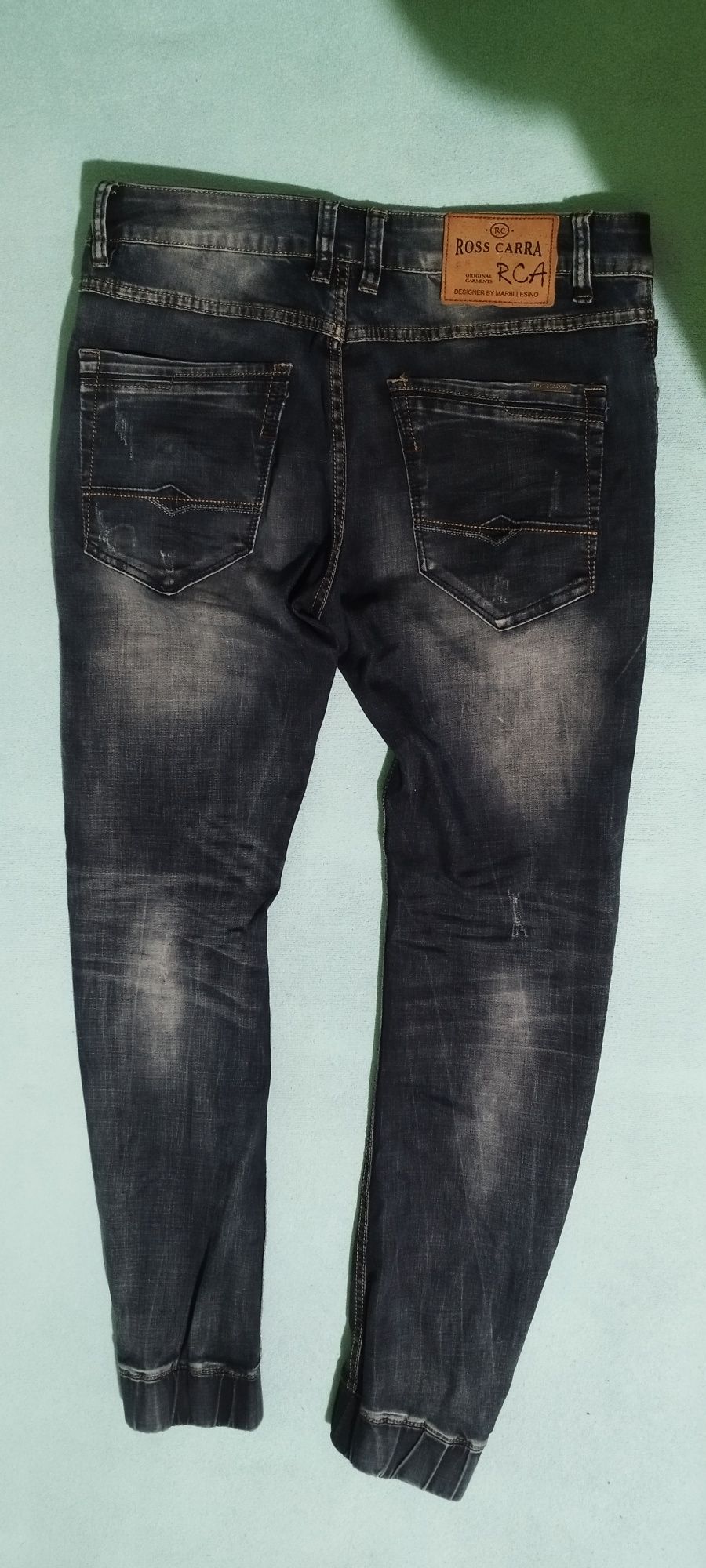 Spodnie męskie jeansowe joggert