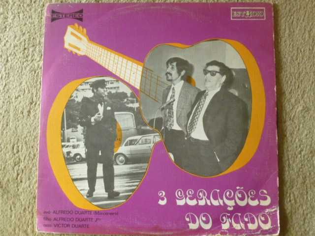 Disco de vinil LP, "3 Gerações de Fado", Marceneiro