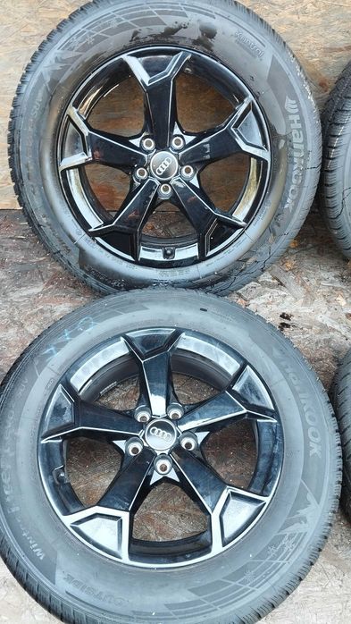 Felgi aluminiowe ! 17 cali ! AUDI VW SKODA ! Czarne ! MONTAŻ!