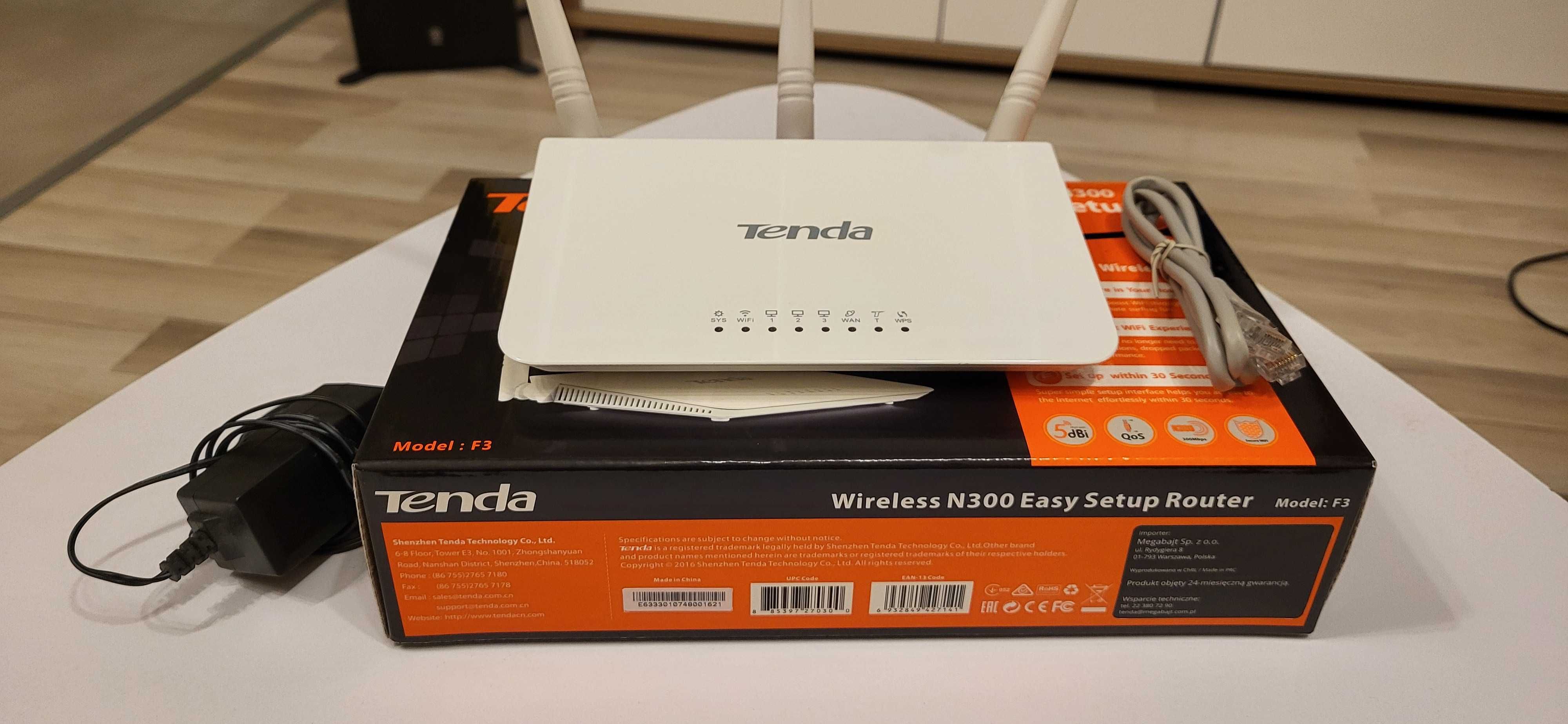 Access Point Router Tenda N300 F3 802.11g, 802.11b, 802.11n (Wi-Fi 4)