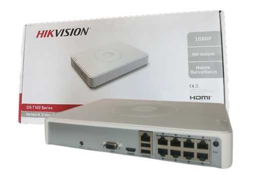 Rejestrator Sieciowy NVR IP Hik DS-7108NI-Q1/8P z POE na 8 kamer