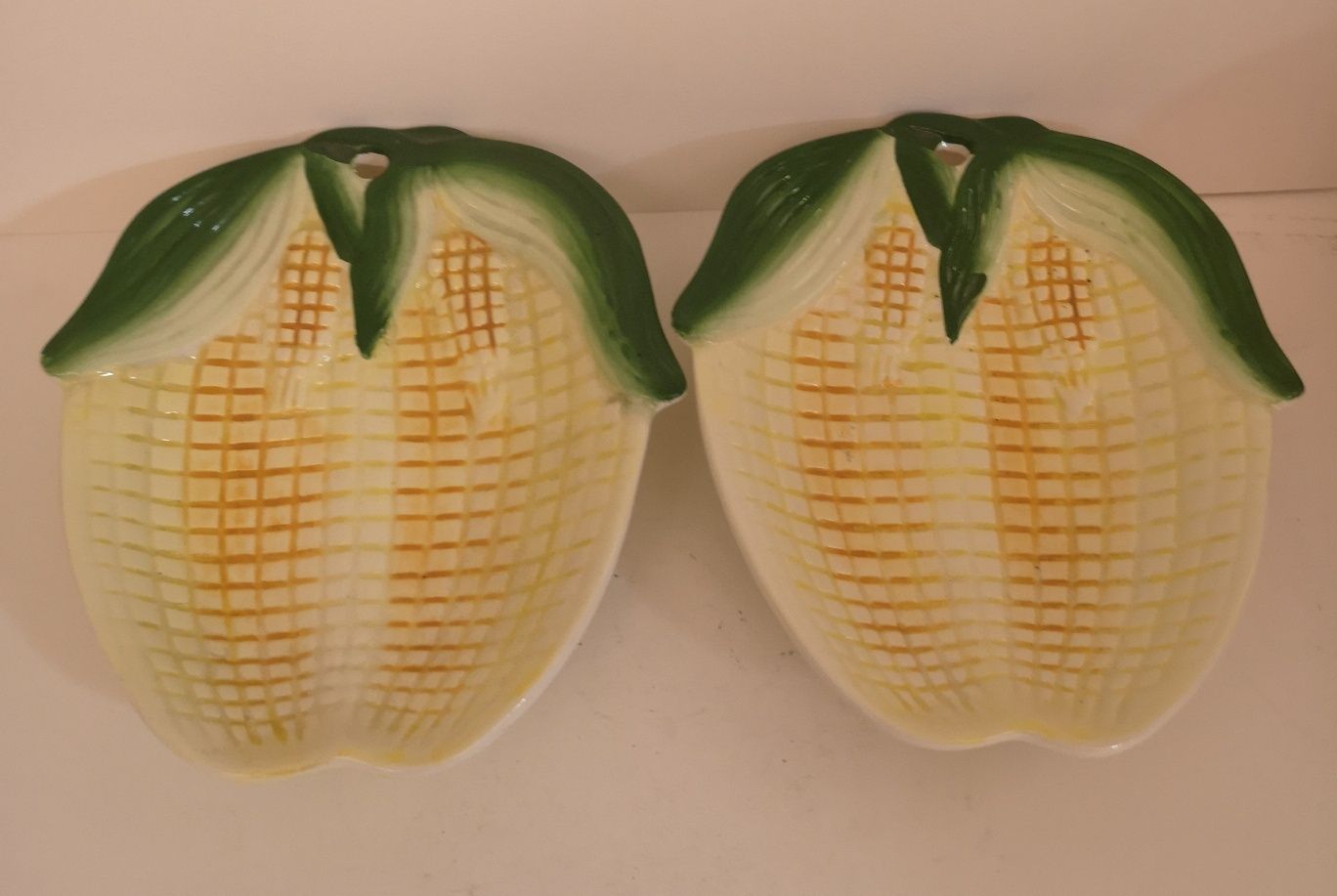 Porcelanowe ozdoby w kształcie kukurydzy do powieszenia