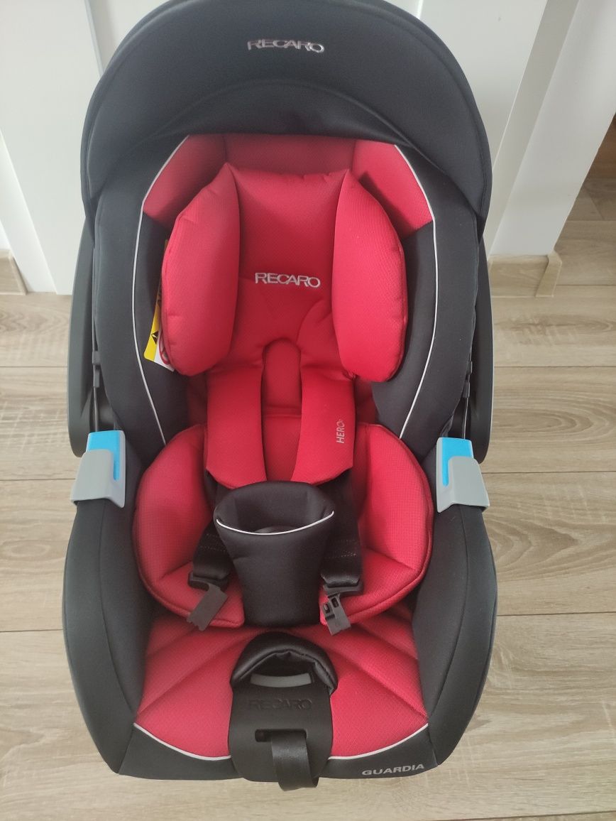 Fotelik dziecięcy samochodowy Recaro Guardia 0-13 kg+ baza isofix