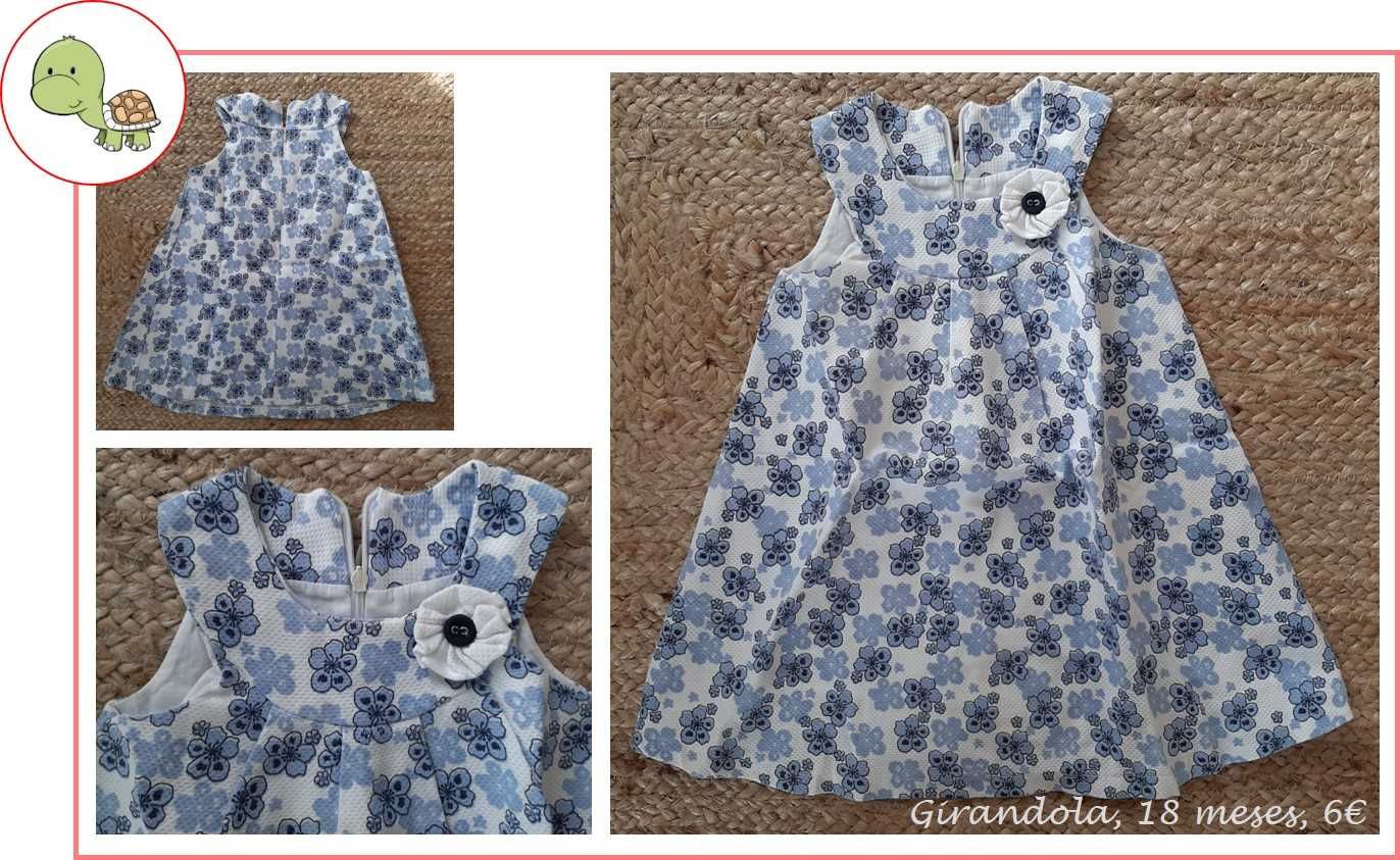 12-24M Menina, Primavera/ Verão - blusas e vestidos