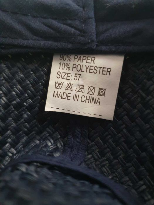 Granatowy kapelusz fedora damski