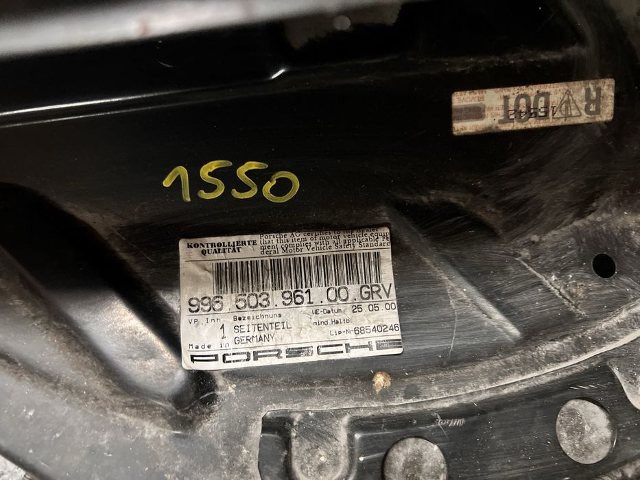 Guarda lamas tras esquerdo porsche 911 carrera 996
