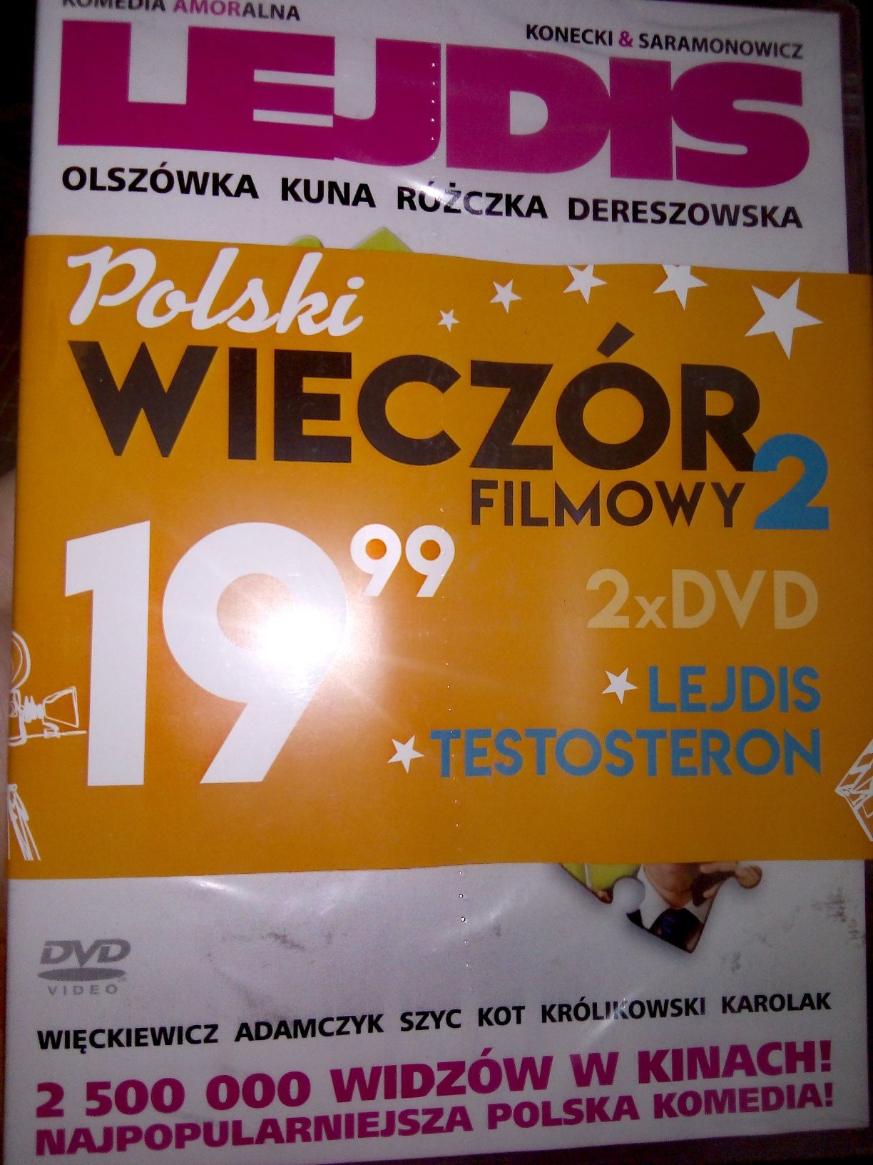 2xDVD *Lejdis i Testosteron*Stan nowy zafoliowane