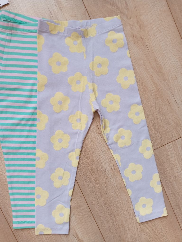 3 pary legginsów, legginsy dla dziewczynki, legginsy dziewczęce, 18-24