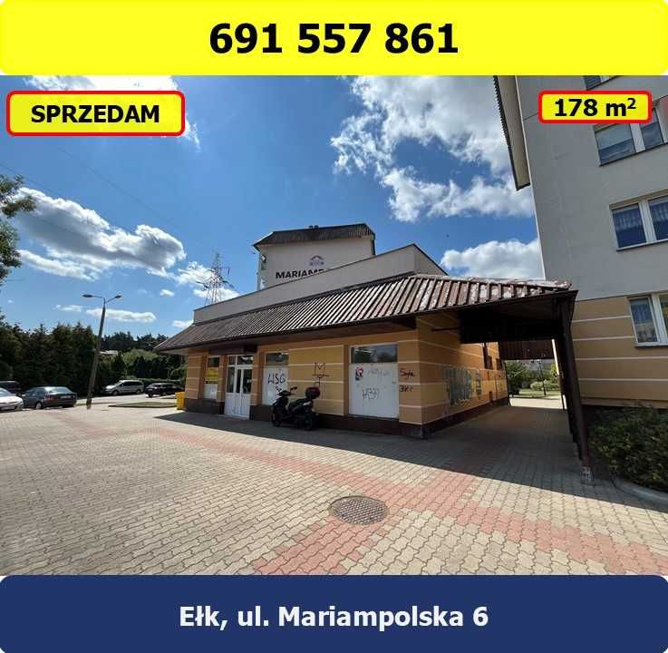 Sprzedam budynek handlowo-usługowy- Ełk, ul. Mariampolska 6