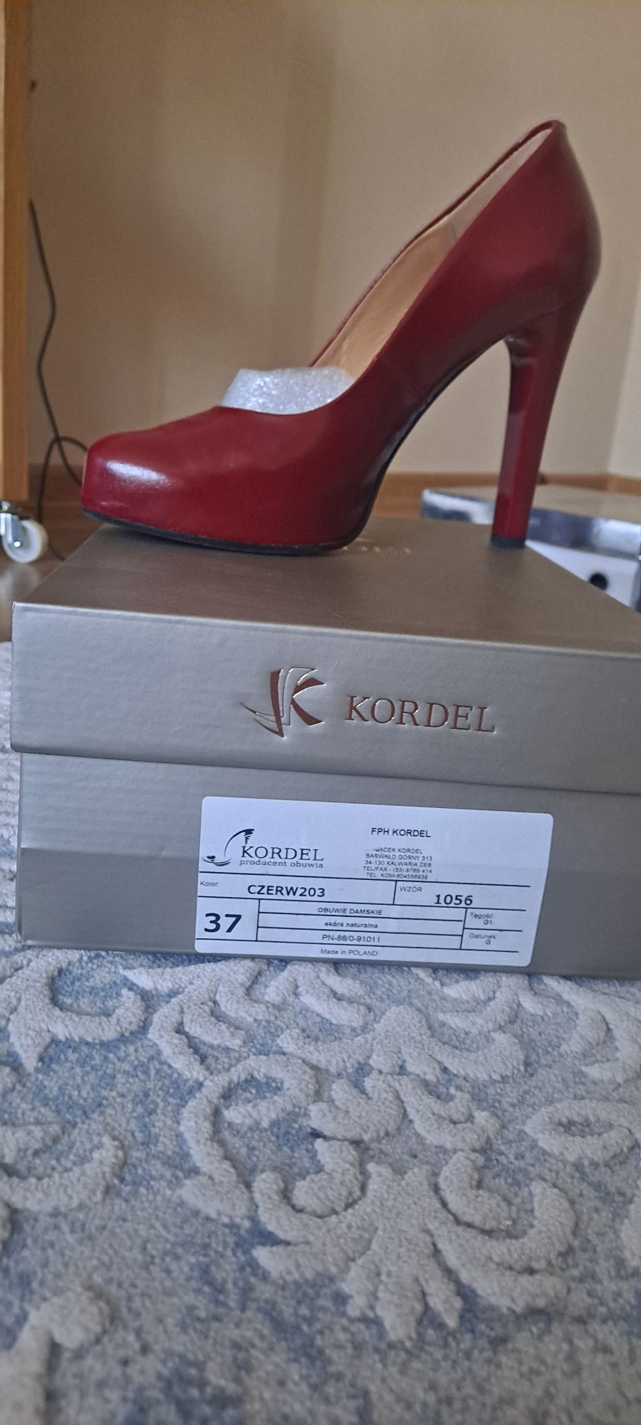 Skórzane buty Kordel