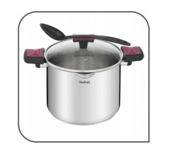 Zestaw garnków Tefal COOK&CLIP stal nierdzewna 10 el. NOWY