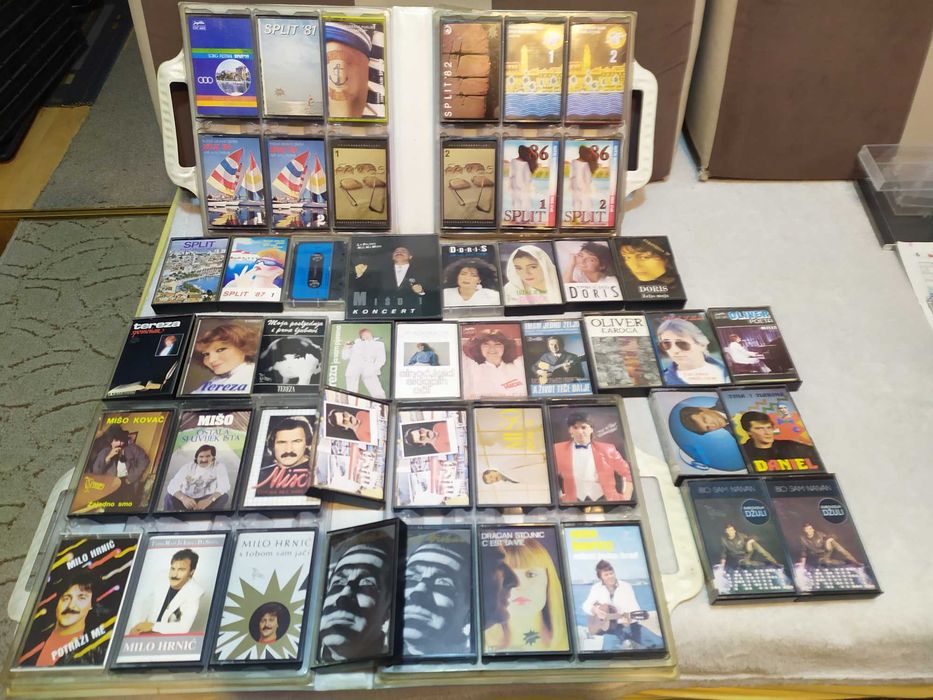 Kasety magnetofonowe z muzyką Bałkańskich artystów lata '80 - '90