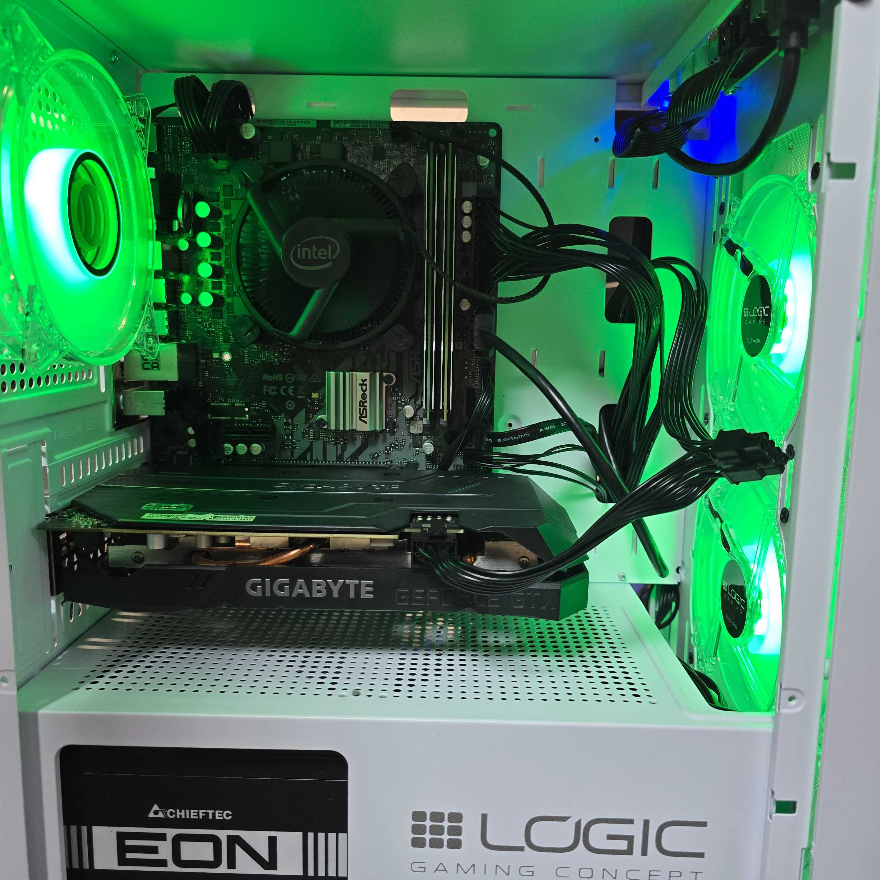 Biały Komputer do Gier | i7 8 rdzeni + GTX 1660 6GB | Stan Jak Nowy