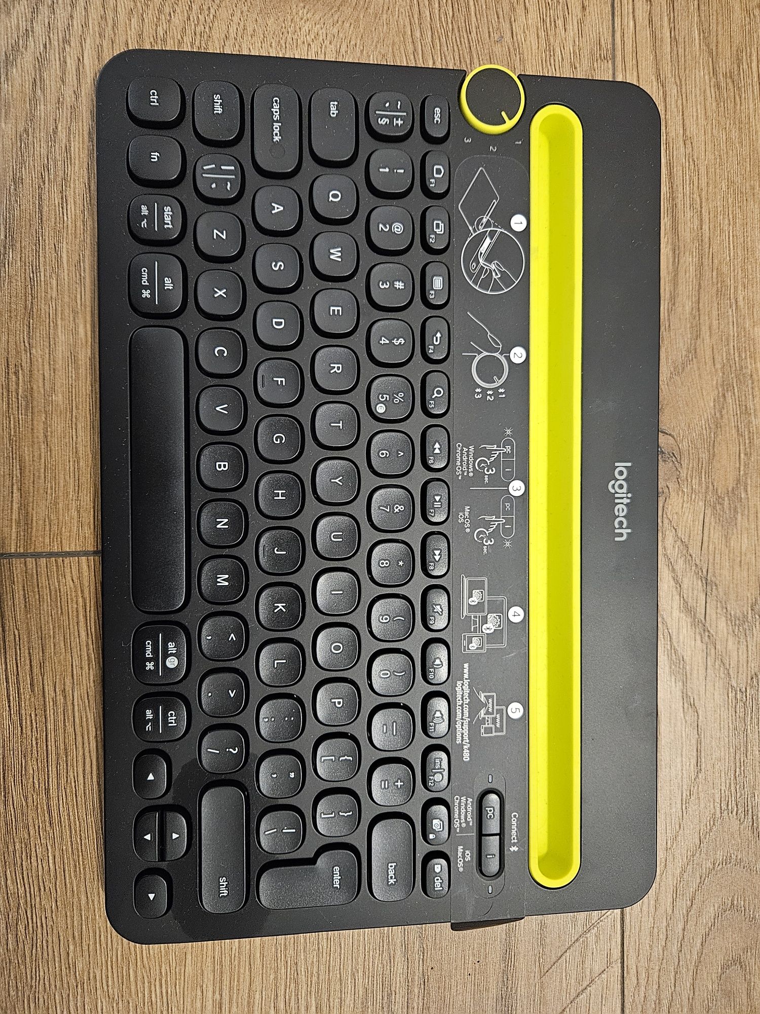 Logitech K480 klawiatura bezprzewodowa do komputera/ tableta/ telefonu