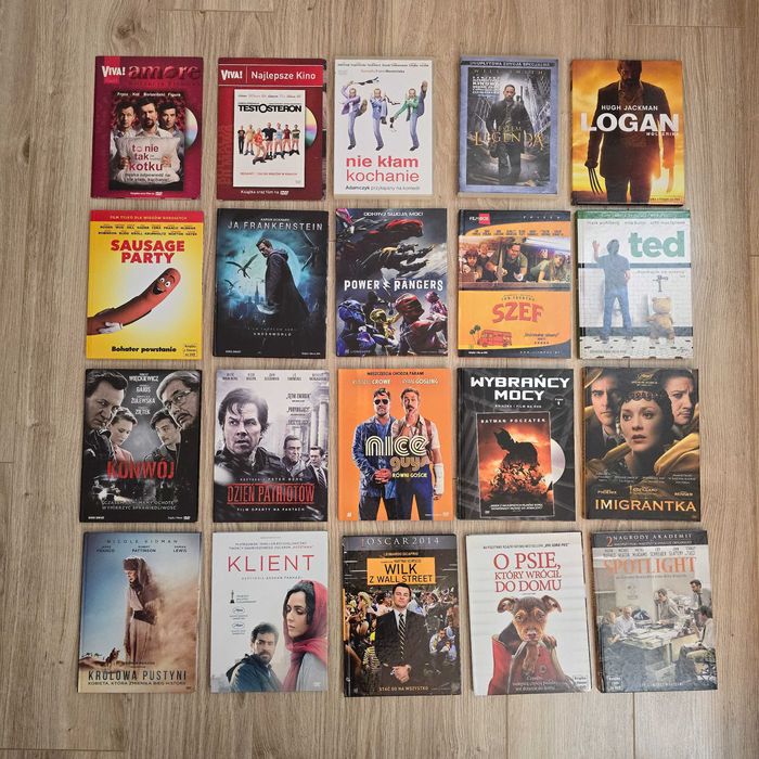 Filmy na DVD (12 zł/szt.), stan BDB, dużo hitów, polskie wydania