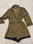 TopShop damski markowy super kombinezon na lato, khaki/oliwkowy r. S