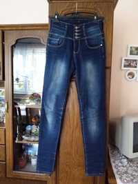 spodnie jeansowe z wysokim stanem rozmiar S 36