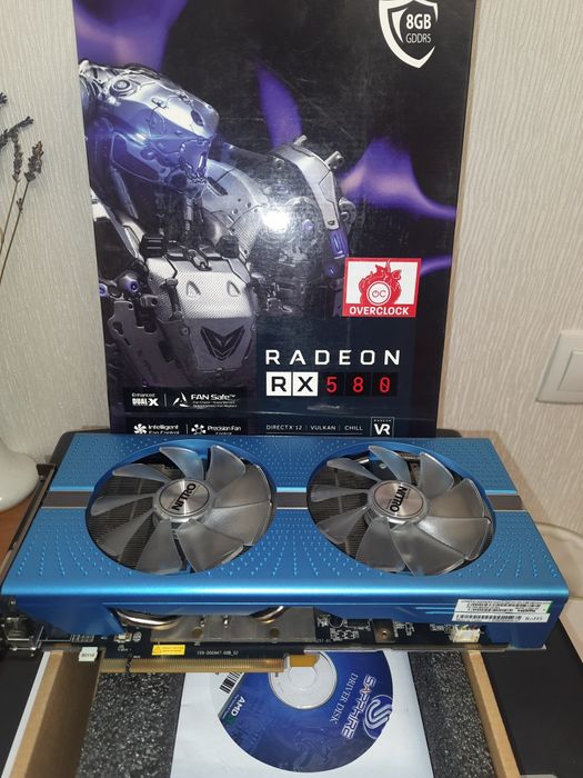Видеокарта SAPPHIRE RX580 8GB NITRO+ и др.карты