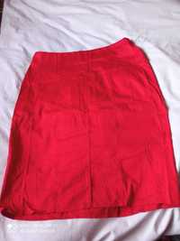 bawełniana czerwona spodnica rozm 42