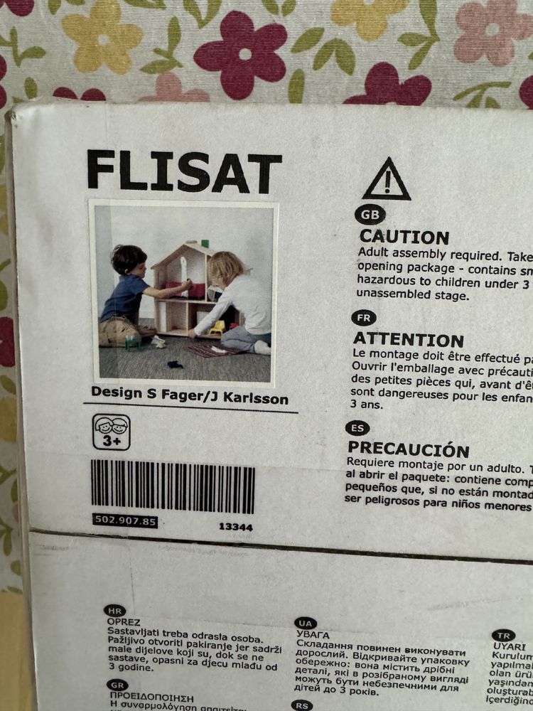Flisat Ikea domek dla lalek półka