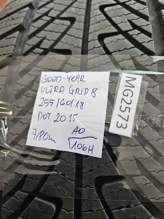 Goodyear 255/60 r18 UltraGrip 8 Performance /// 8mm!!! Wysyłka