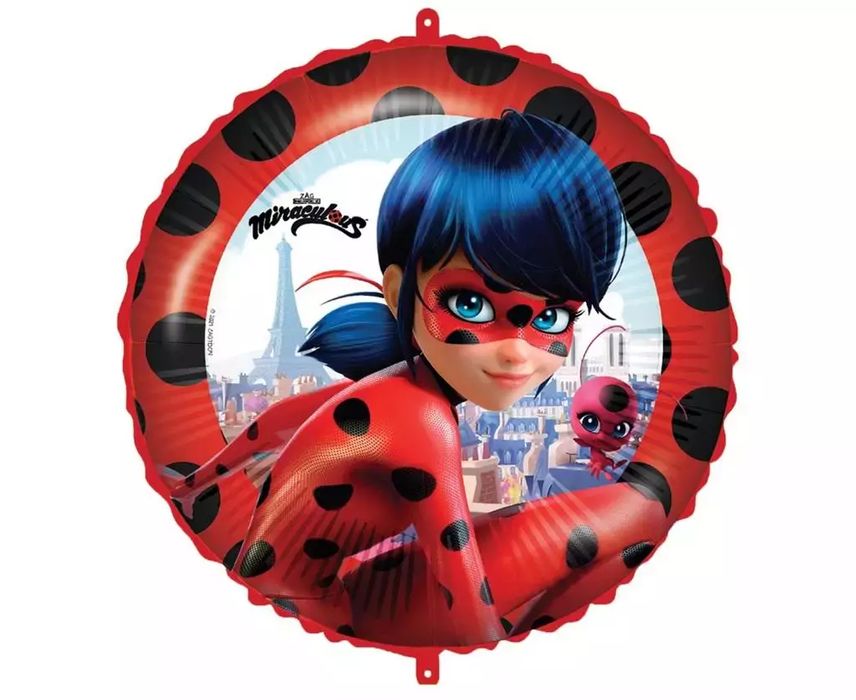 Balon foliowyt Miraculous Ladybug 46cm. Godan. Nowy Produkt