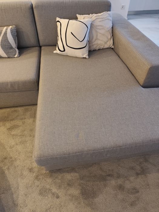 Sofá cinza Laskasas - impermeável com 3 lugares