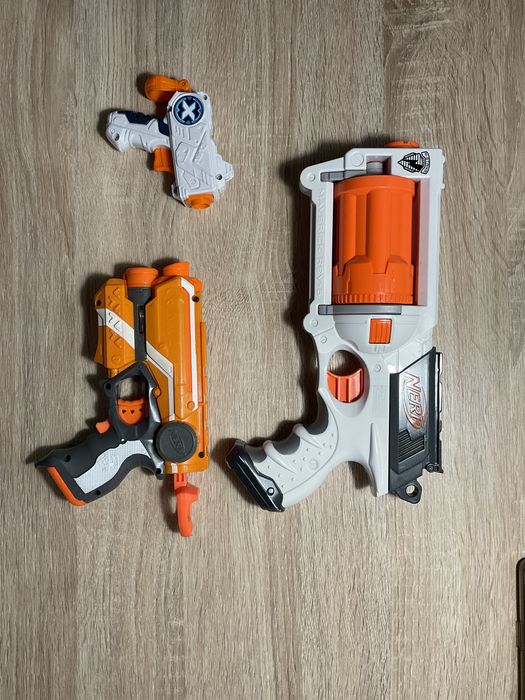 Pistolety na strzałki piankowe nerf