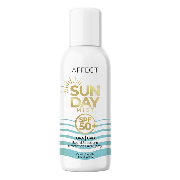 Mgiełka ochronna do twarzy z witaminami B5 i C Affect SunDaySPF50 75ml