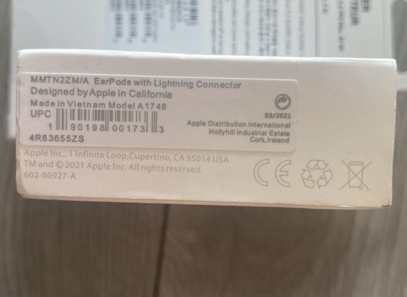 Nowe Oryginalne Słuchawki Przewodowe iphone Lighting Apple Okazja