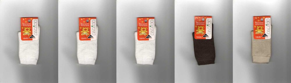 Zestaw Skarpetek dziecięcych gładkich SARINO 19-20