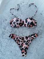 NOWE bikini strój kąpielowy panterka stringi bikini brazyliany S / 36