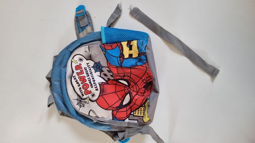 Plecak ze spidermanem - uszkodzony