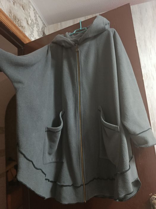 Женский пончо флис