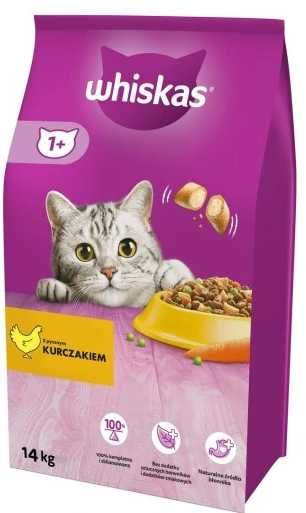 whiskas sucha karma dla kota | KURCZAK | KRUCHE PASZTECIKI | 14 kg